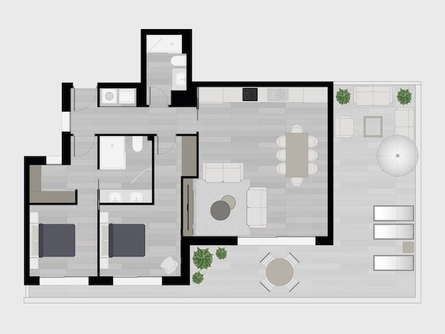 Vector floor plan