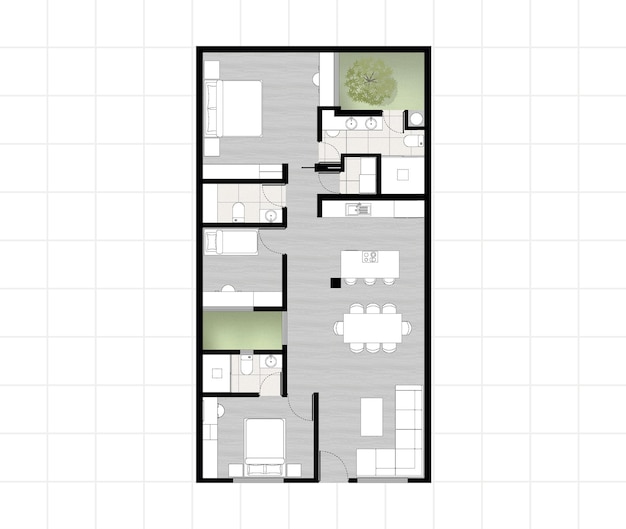 Vector floor plan