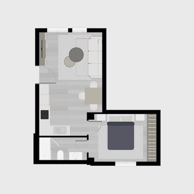 Vector floor plan