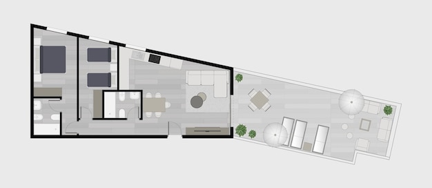 Vector floor plan