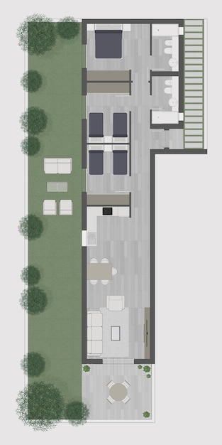 Vector floor plan