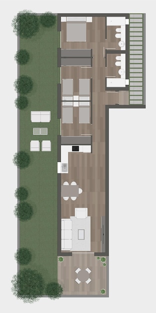 Vector floor plan