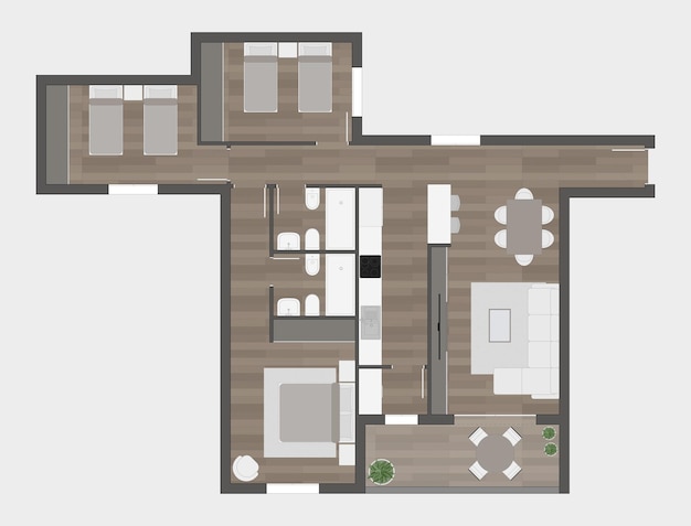 Vector floor plan