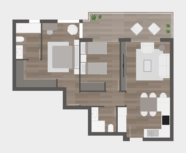 Vector floor plan