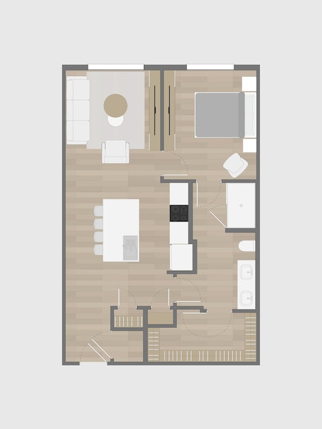 Vector floor plan