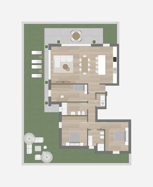 Vector floor plan