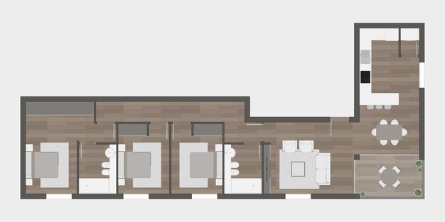 Vector floor plan