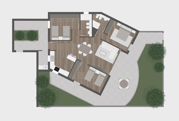 Premium Vector | Floor plan