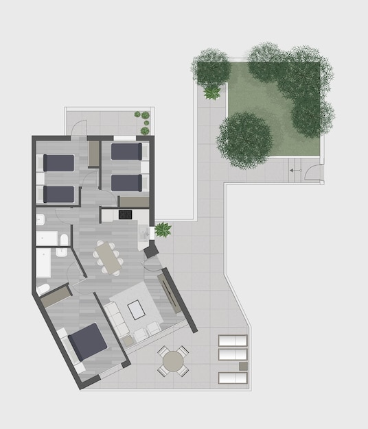 Vector floor plan