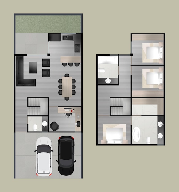 Vector floor plan