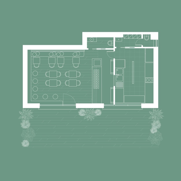 Vector floor plan