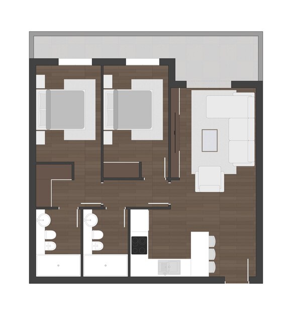 Vector floor plan