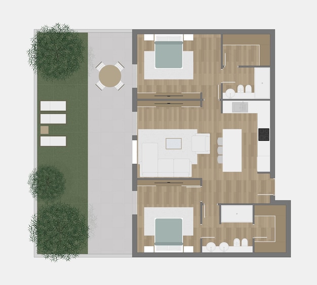 Vector floor plan