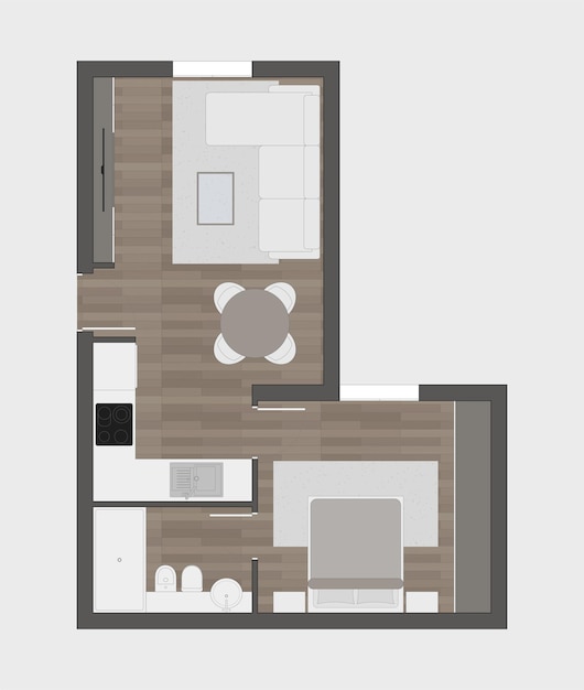 Vector floor plan