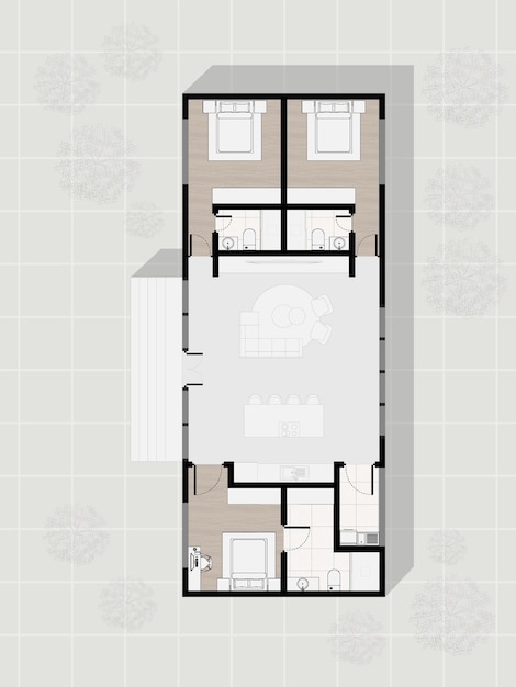 Vector floor plan