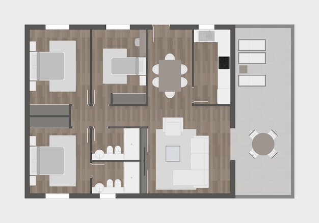 Vector floor plan