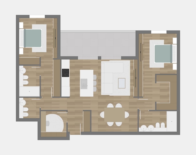 Vector floor plan