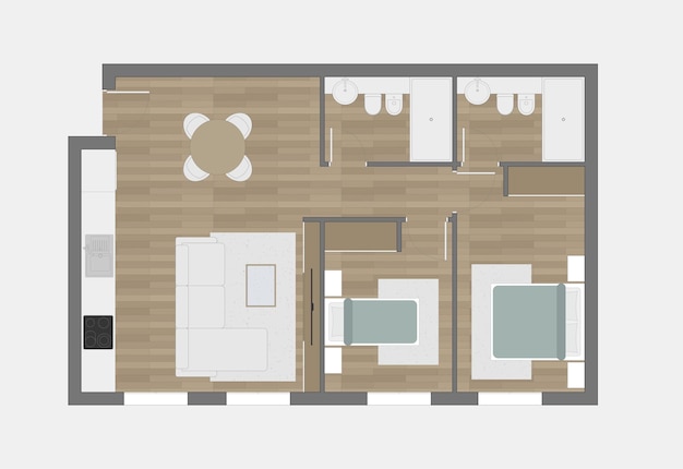 Vector floor plan