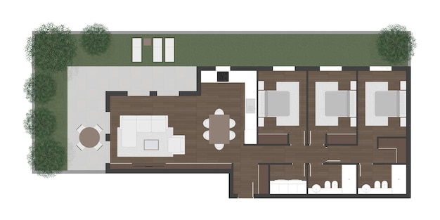 Vector floor plan