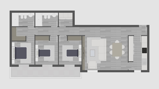 Vector floor plan