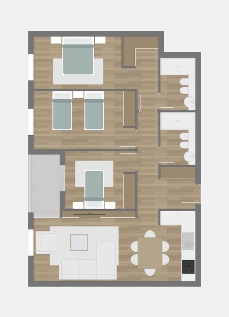 Vector floor plan