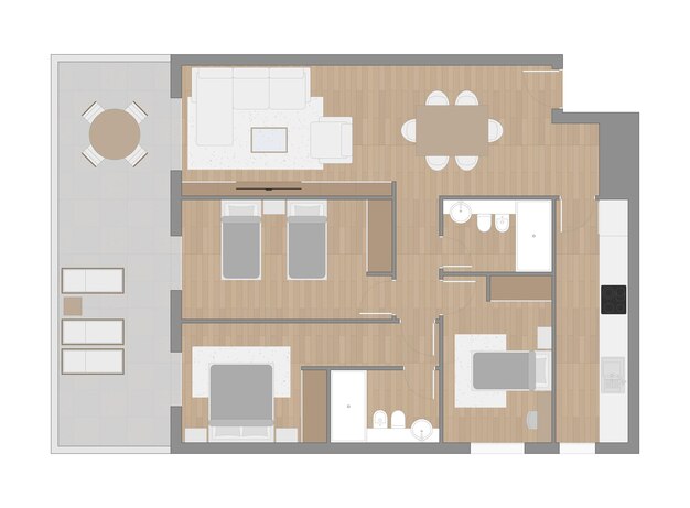 Vector floor plan