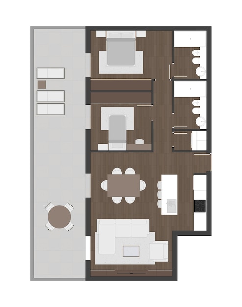 Vector floor plan