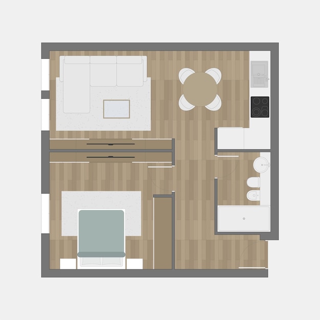 Vector floor plan