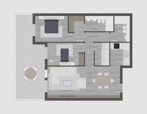 Vector floor plan