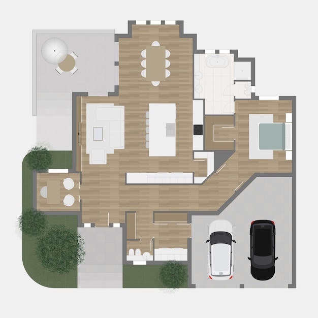 Vector floor plan