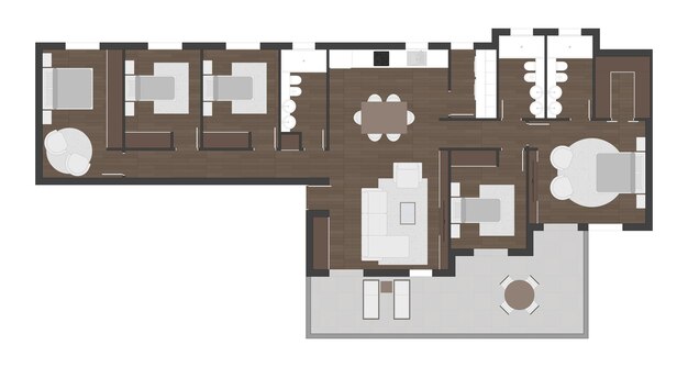 Vector floor plan