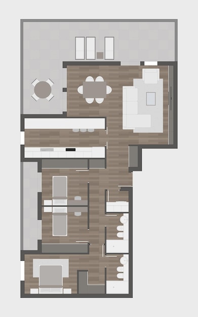 Vector floor plan