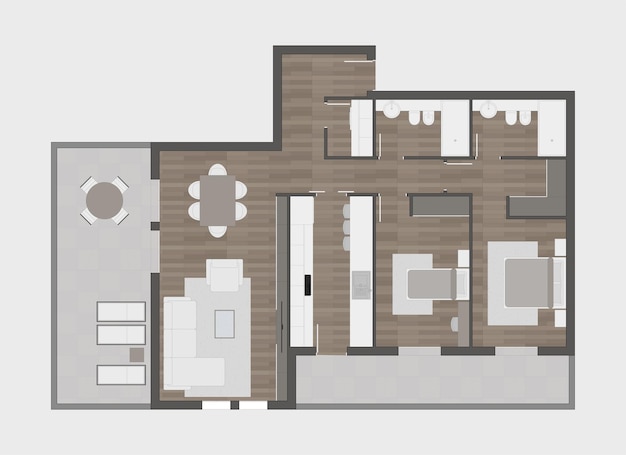 Vector floor plan