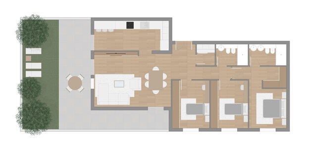 Vector floor plan