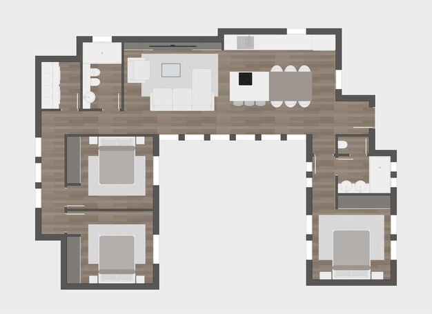 Vector floor plan