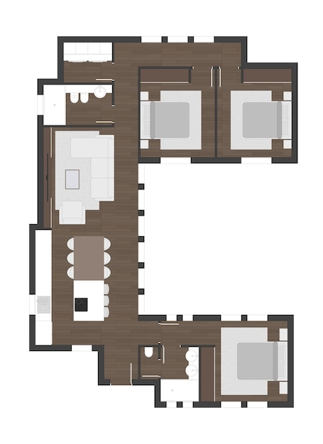 Vector floor plan