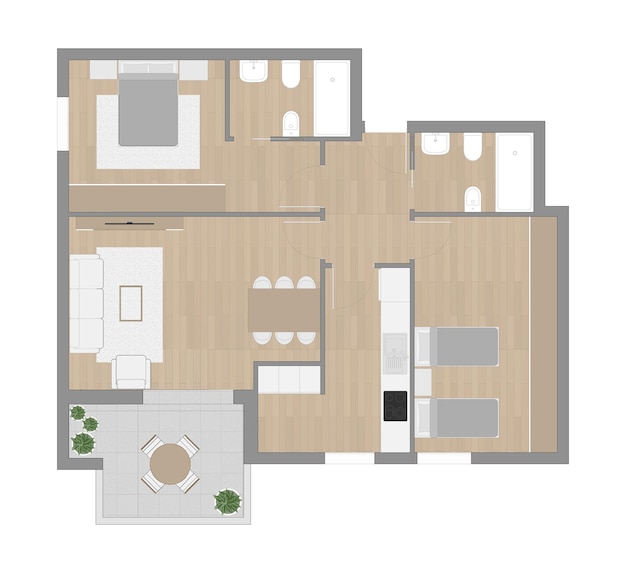 Vector floor plan