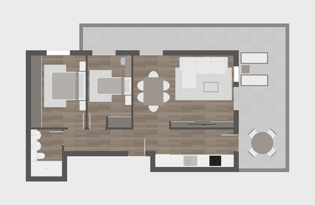 Vector floor plan