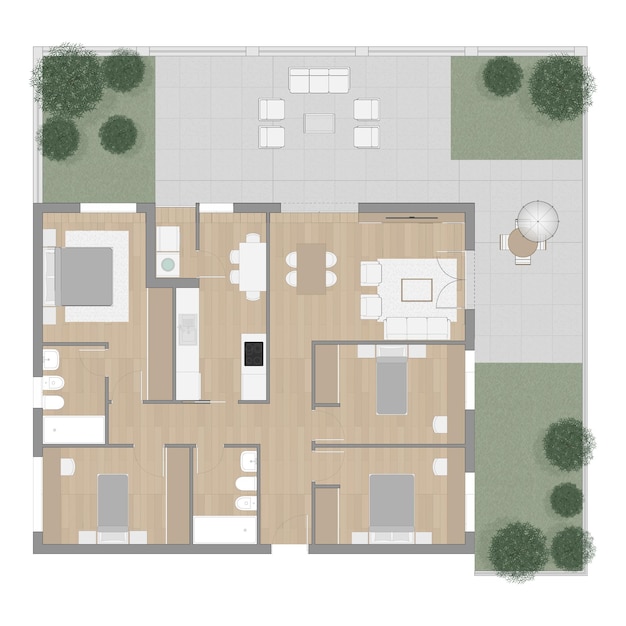 Vector floor plan