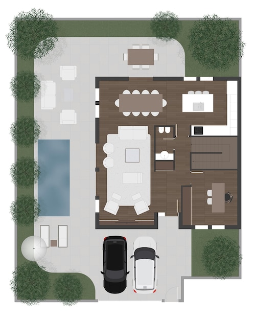 Vector floor plan