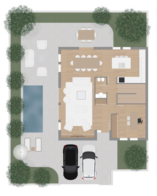 Vector floor plan