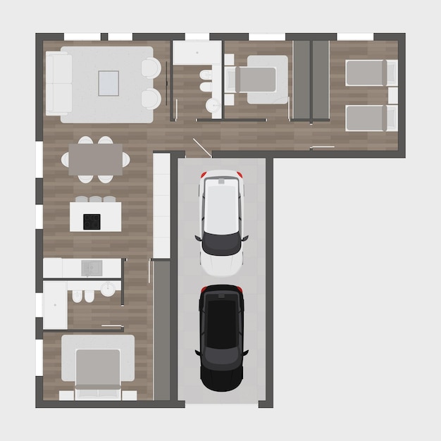 Vector floor plan