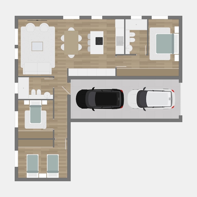 Vector floor plan