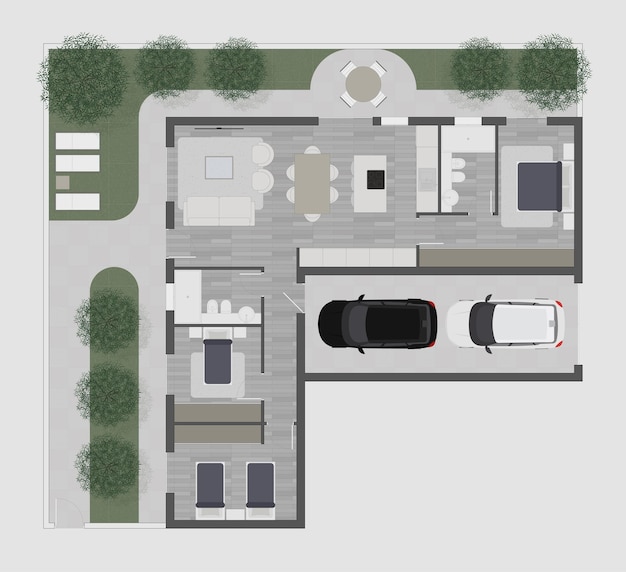 Vector floor plan