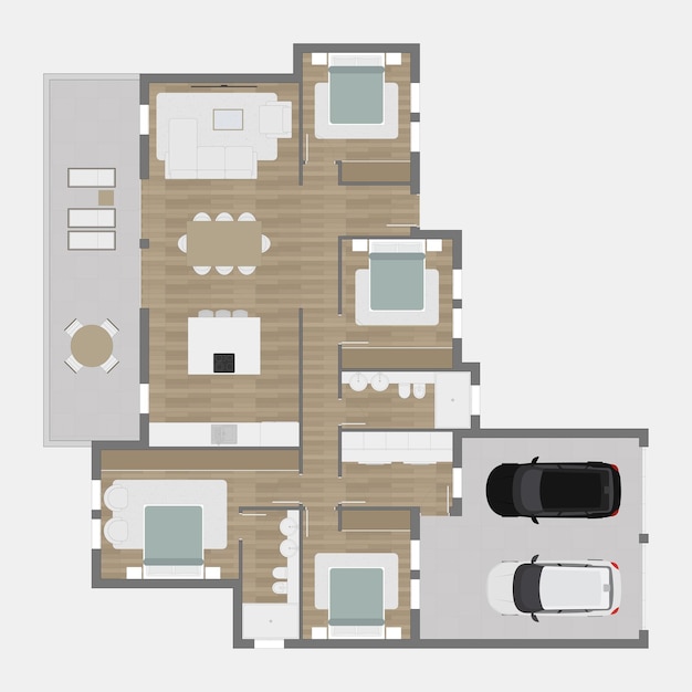 Vector floor plan