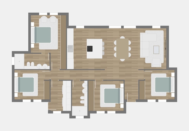 Vector floor plan