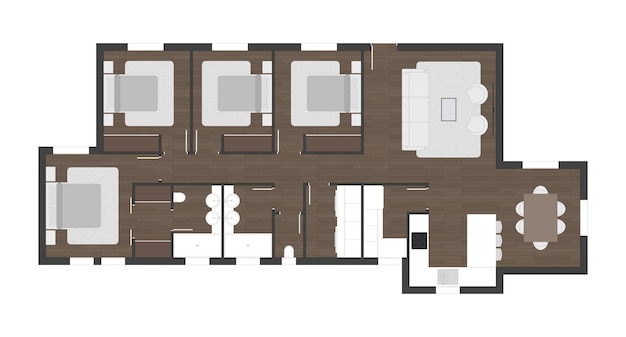 Vector floor plan