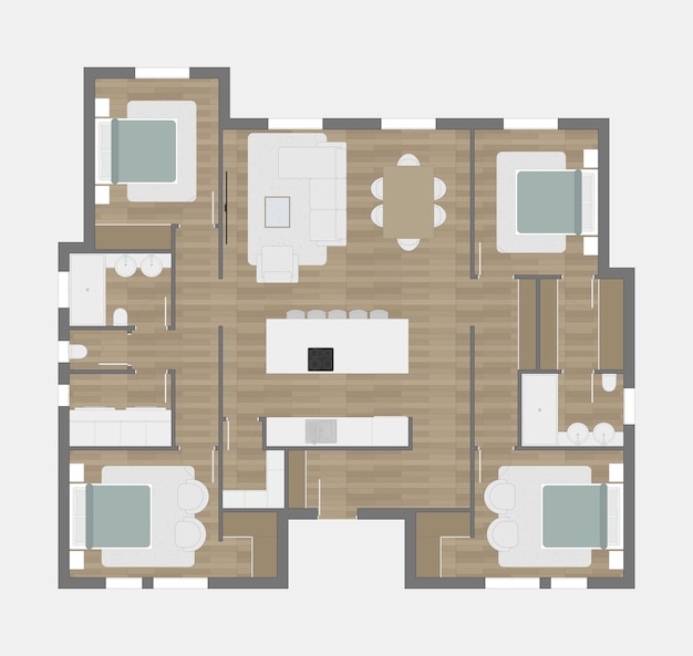 Vector floor plan