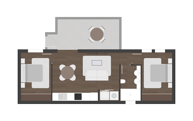 Vector floor plan