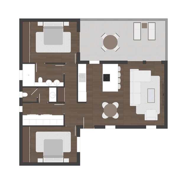 Vector floor plan